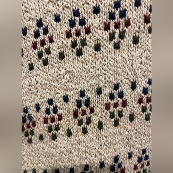 Vintage 90’s Men’s Liberty by Old Glory Sweater Blue Red Green Tan Size XLT - Picture 3 of 6